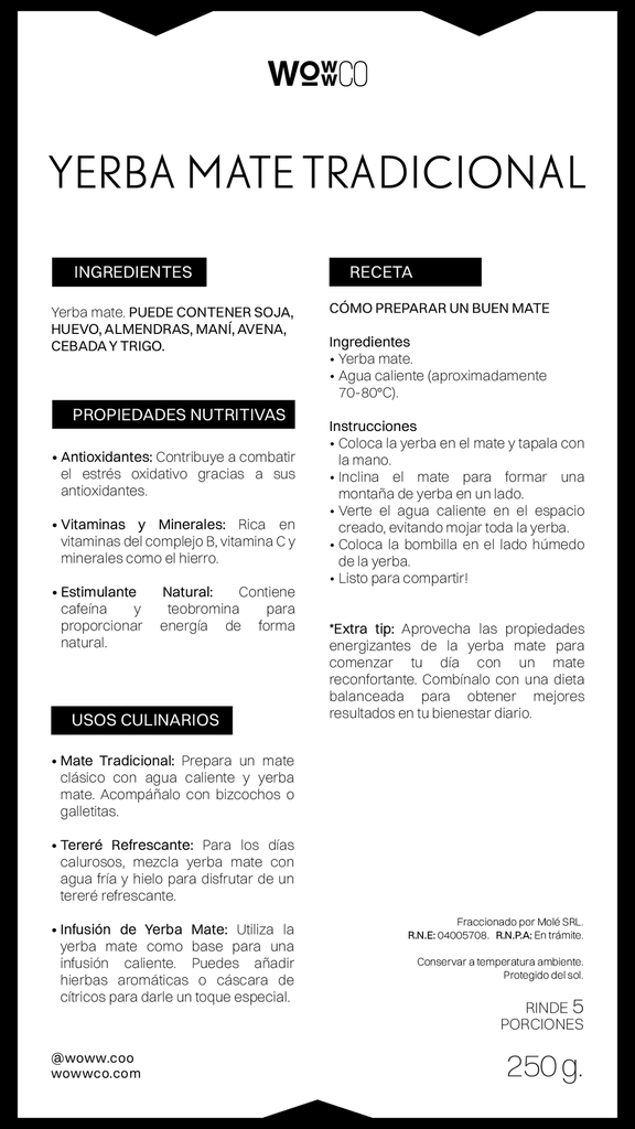 YERBA MATE ORGÁNICA [W]