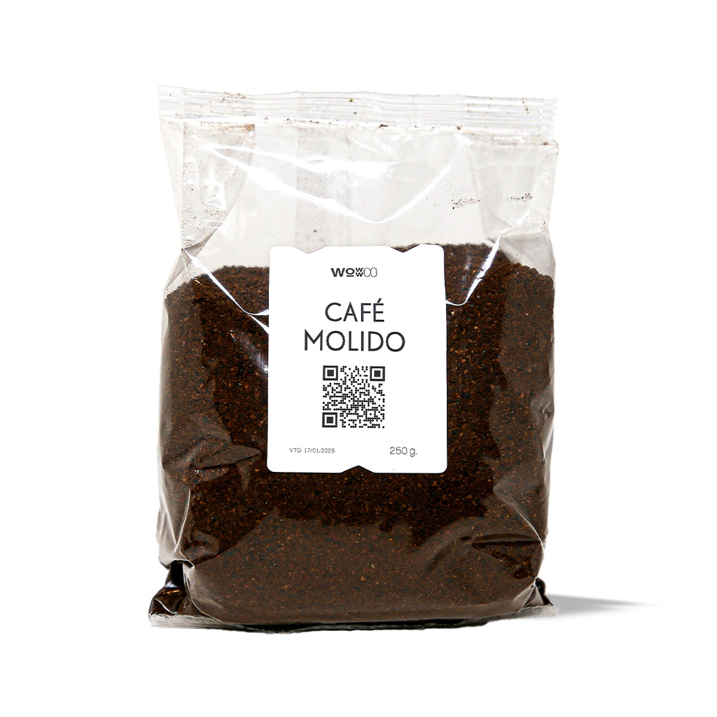 CAFÉ TOSTADO MOLIDO - SIN AZÚCAR - 250 GR [WC]