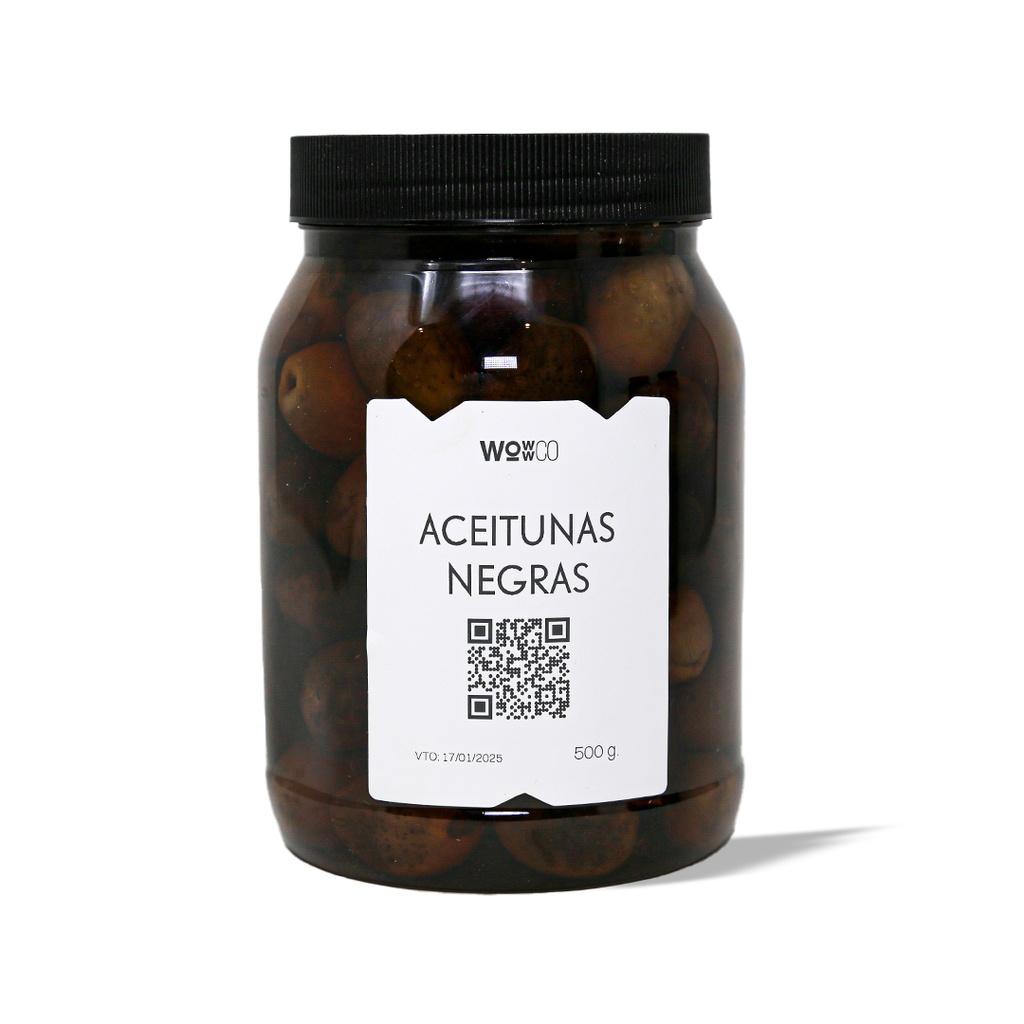 ACEITUNAS NEGRAS - ENTERAS PREMIUM - 500 GR [WC]