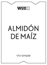 ETIQUETA - ALMIDÓN DE MAÍZ [WC]