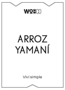 ETIQUETA - ARROZ YAMANI [WC]