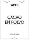 ETIQUETA - CACAO EN POLVO [WC]