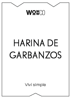 ETIQUETA - HARINA DE GARBANZOS [WC]