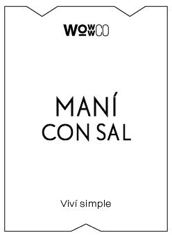 ETIQUETA - MANÍ CON SAL [WC]