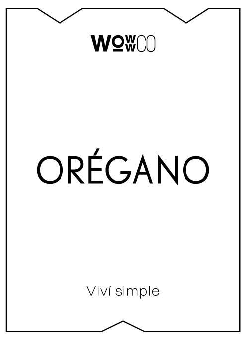 ETIQUETA - ORÉGANO [WC]