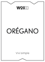 ETIQUETA - ORÉGANO [WC]