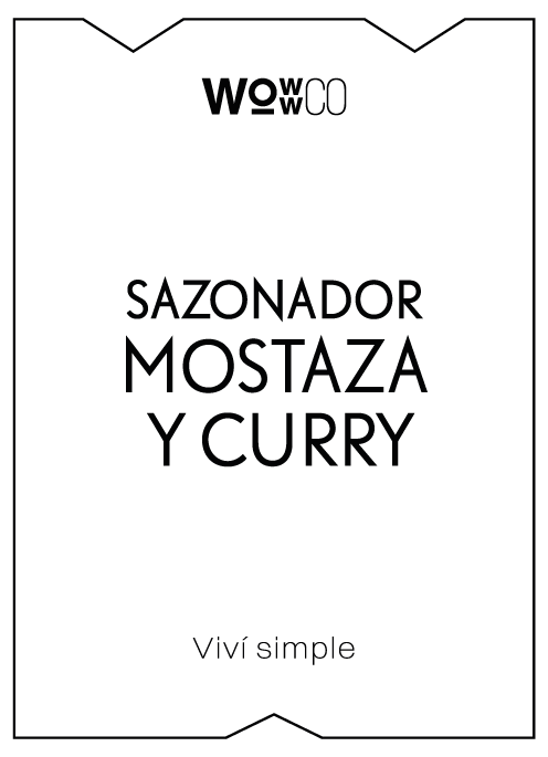 ETIQUETA - SAZONADOR MOSTAZA Y CURRY [WC]