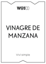 ETIQUETA - VINAGRE DE MANZANA [WC]